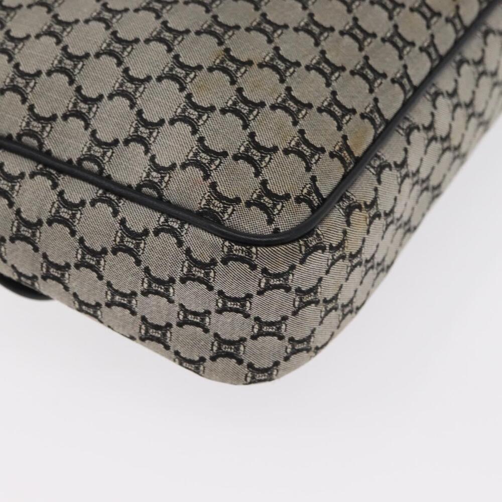 CELINE Macadam Canvas Shoulder Bag Gray Silver Auth ep11913 - Picture 15 of 16
